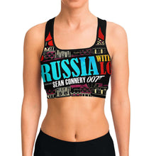 Sports Bra - Black - From Russia with Love Sean Connery