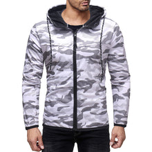  Men's Autumn Winter Camouflage Print Hoodie Sweatshirt Long SleeveTop Blouse  